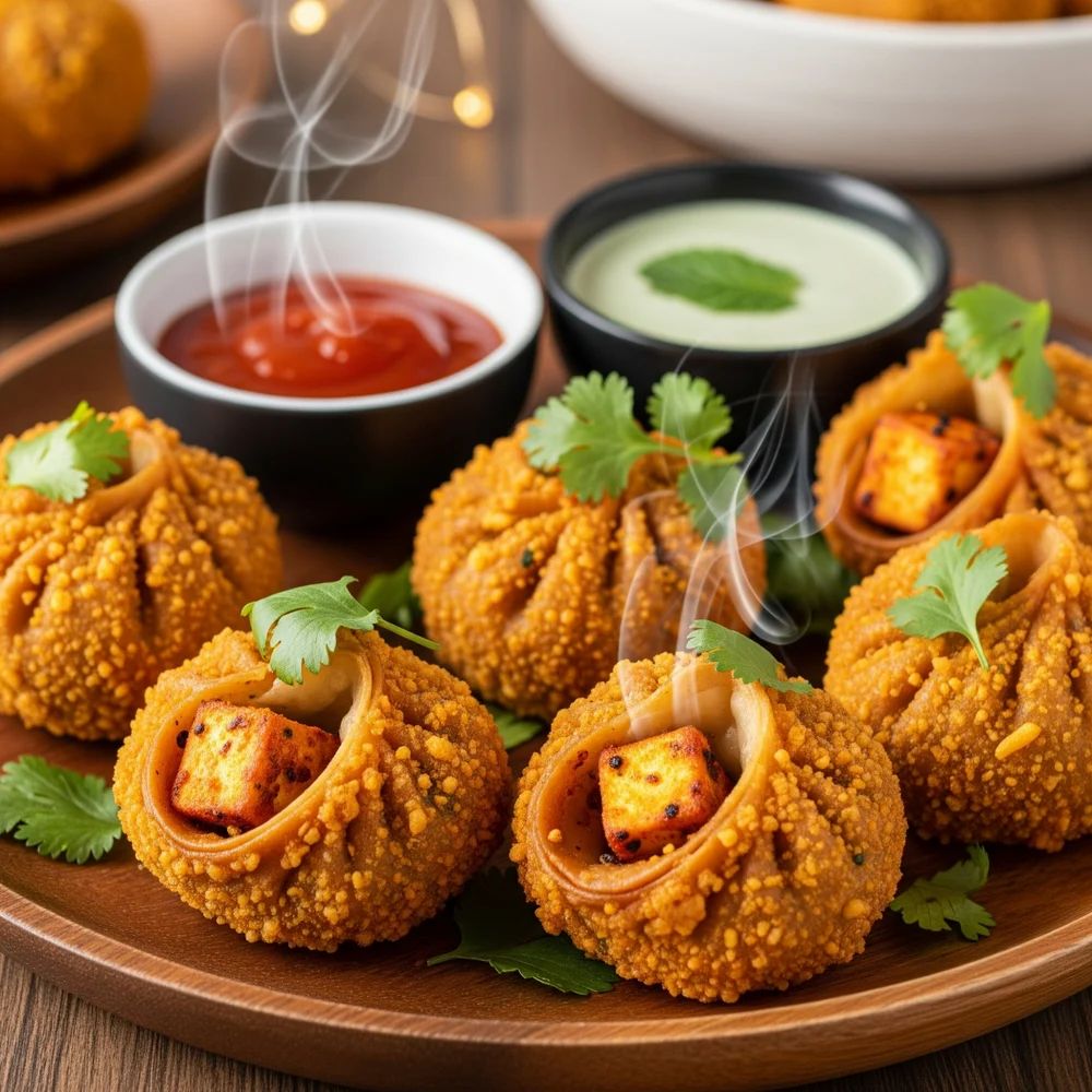 Paneer Kurkure Momos Full